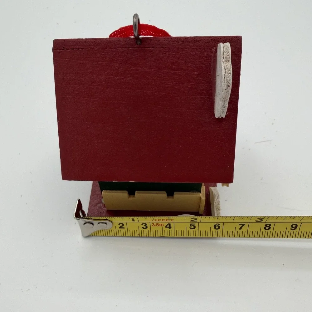 Vintage‎ House of Lloyd 1997 Wooden Birdhouse Christmas Ornament Holiday Decor